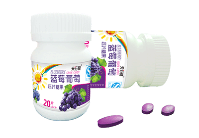蓝莓葡萄压片糖果